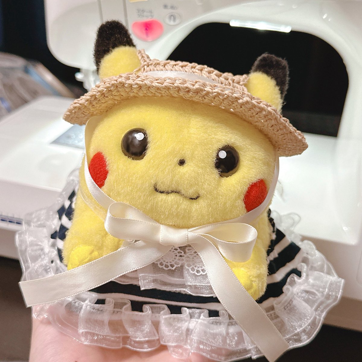 chai_pudding's tweet image. 記念すべき第1作目〜👗
ミシン手に入れたので作ってみました✨
失敗が怖くて着なくなったお洋服をリメイク笑