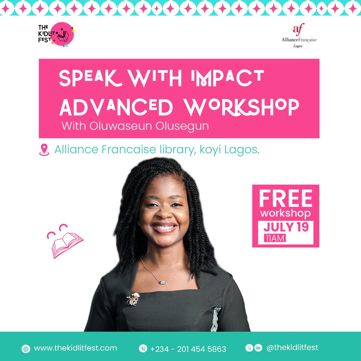 TheKidLitFest (@thekidlitfest) on Twitter photo Join <a href="/oluwaseun_ro/">Oluwaseun R. Olusegun</a> as we work on real strategies to help young speakers think clearly and speak with confidence.
If your child is between the ages of 8 and 16 and struggles to speak up, this is for them.
Register now → thekidlitfest.com
Let’s grow their voice.
📚 KLF Join <a href="/oluwaseun_ro/">Oluwaseun R. Olusegun</a> as we work on real strategies to help young speakers think clearly and speak with confidence.
If your child is between the ages of 8 and 16 and struggles to speak up, this is for them.
Register now → thekidlitfest.com
Let’s grow their voice.
📚 KLF