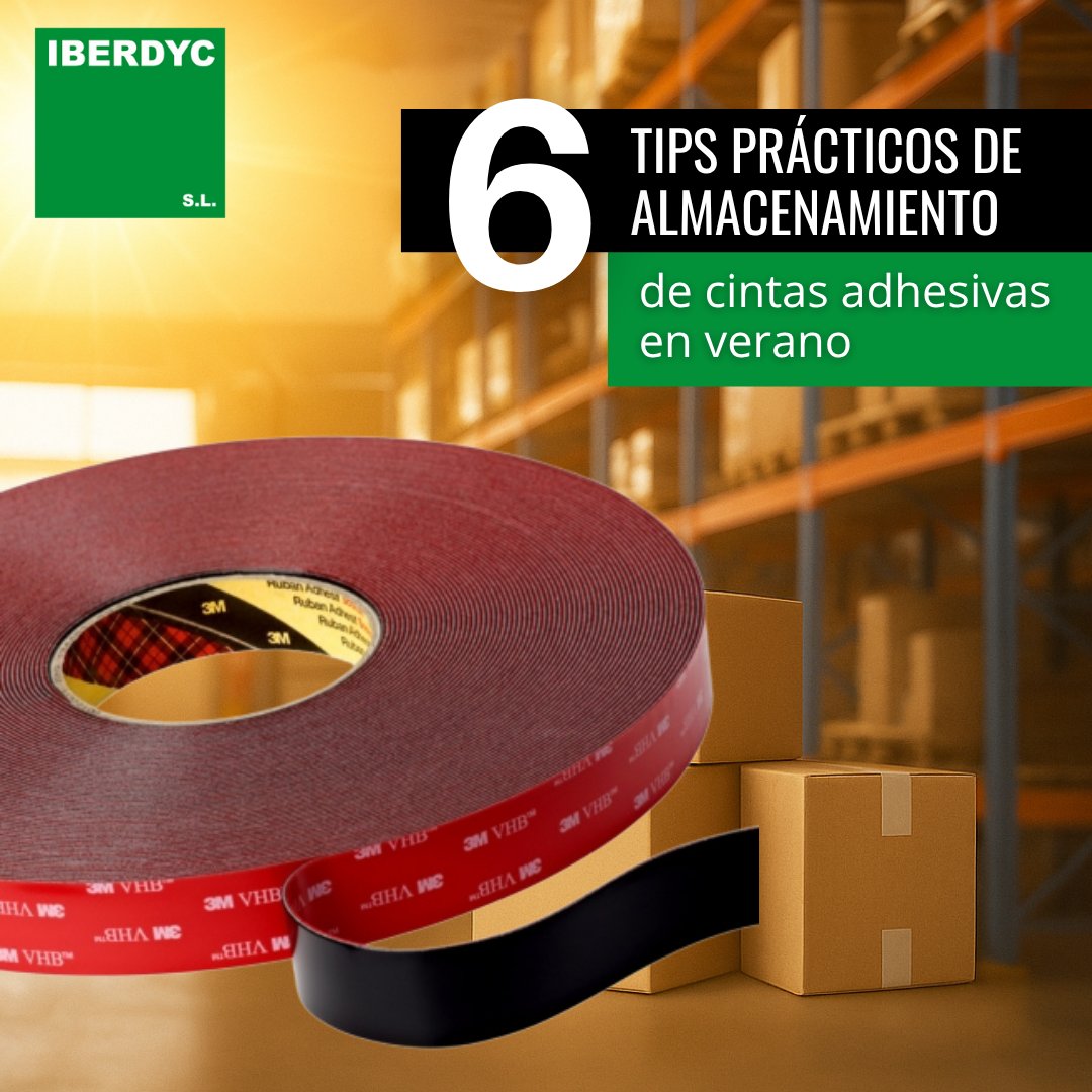 iberdyc_com's tweet photo. 🟩 6 Tips Prácticos de Almacenamiento Estival de Cintas Adhesivas

▫️ Conserva su embalaje original
▫️ Aléjalas del calor del techo
▫️ Nunca en vehículos cerrados
▫️ Vigila la humedad
▫️ Almacénalas en horizontal
▫️ FIFO: las más antiguas primero

+ info👉 https://t.co/RSqh4IW8RA https://t.co/jXgT14Z17U