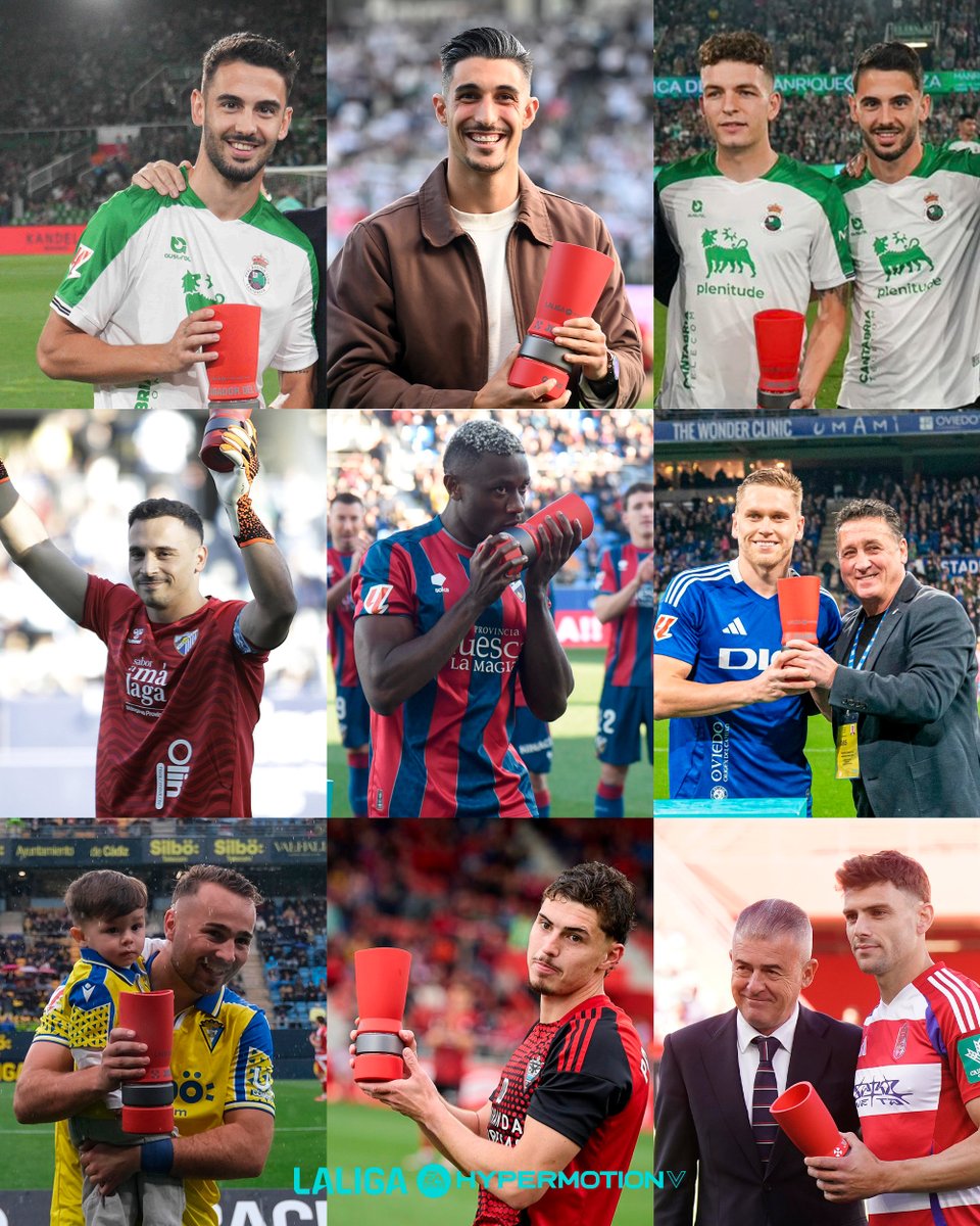 ✨ ¡Estos han sido los mejores jugadores de cada mes!

Pero... ¿Quién dirías que ha sido el 𝐌𝐄𝐉𝐎𝐑 𝐉𝐔𝐆𝐀𝐃𝐎𝐑 de #LALIGAHYPERMOTION? 🤔✍️