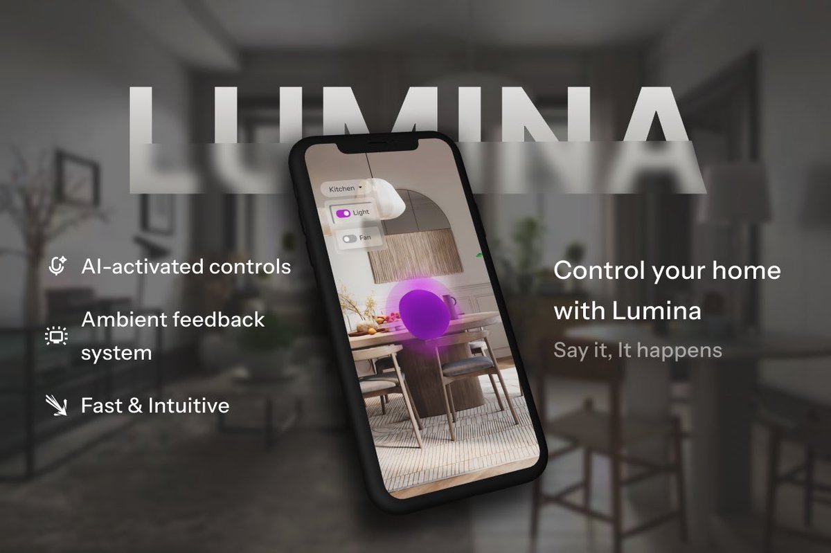 phena_designs's tweet photo. Lumina, a voice-controlled smart home app.
Check it out guys🔥
No mic button. No 5-tap flow. Just your voice & visual feedback.
Case study now live ⬇️
https://t.co/O1fHltSFYl
𝐍𝐞𝐞𝐝 𝐚 𝐬𝐡𝐚𝐫𝐩 𝐝𝐞𝐬𝐢𝐠𝐧𝐞𝐫? 𝐘𝐨𝐮 𝐣𝐮𝐬𝐭 𝐟𝐨𝐮𝐧𝐝 𝐡𝐞𝐫
#uiux #aiap #ui https://t.co/DGCr30lKUI