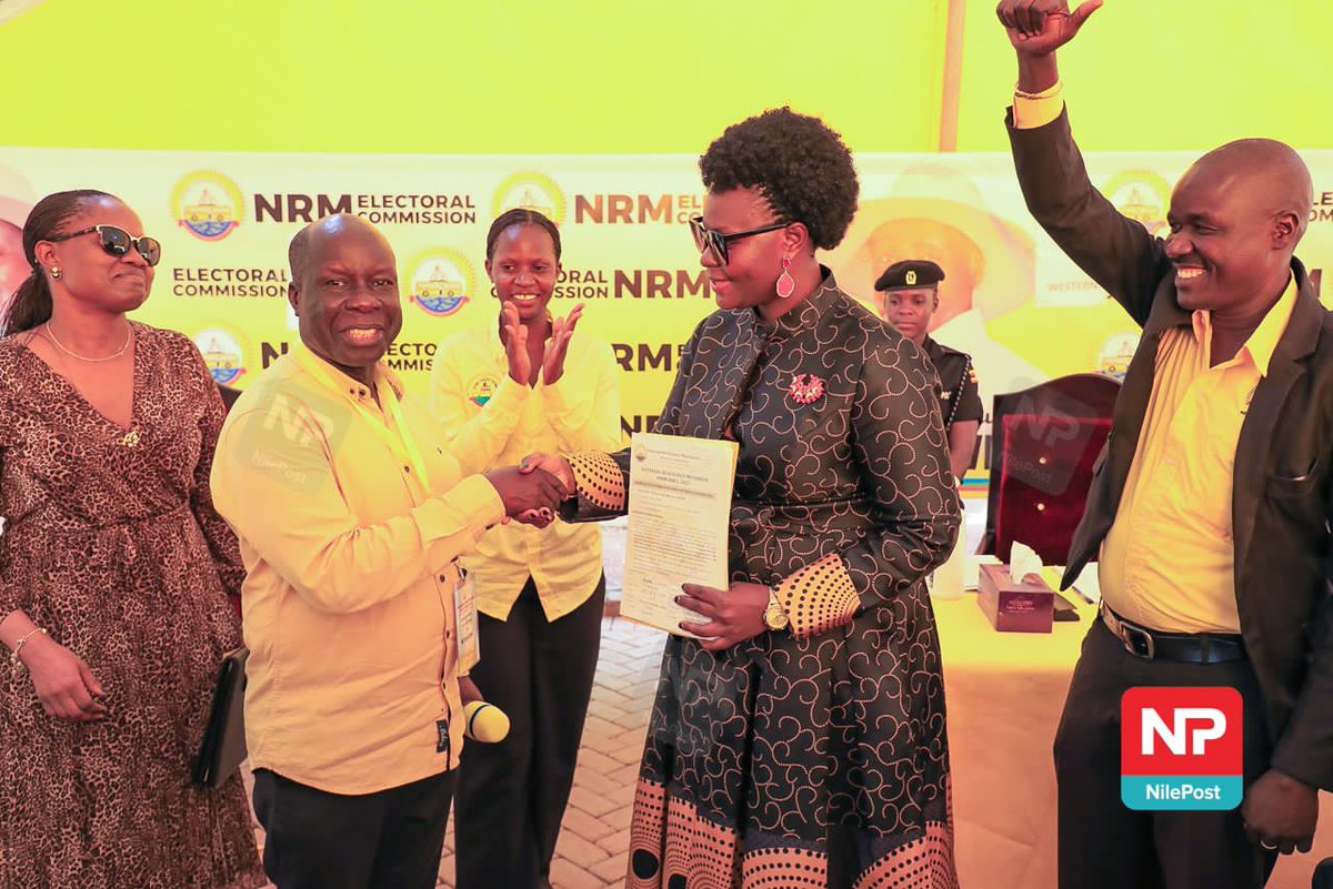 PHOTOS: The Minister of State for Disaster Preparedness, Relief and Refugees, Hon. <a href="/LillianAber/">Lillian Aber</a>, has been duly nominated for the position of Woman Member of Parliament for Kitgum District ahead of the party primaries. 

📸: <a href="/francis_isano/">📸 Isano Francis</a> 

#NBSUpdates