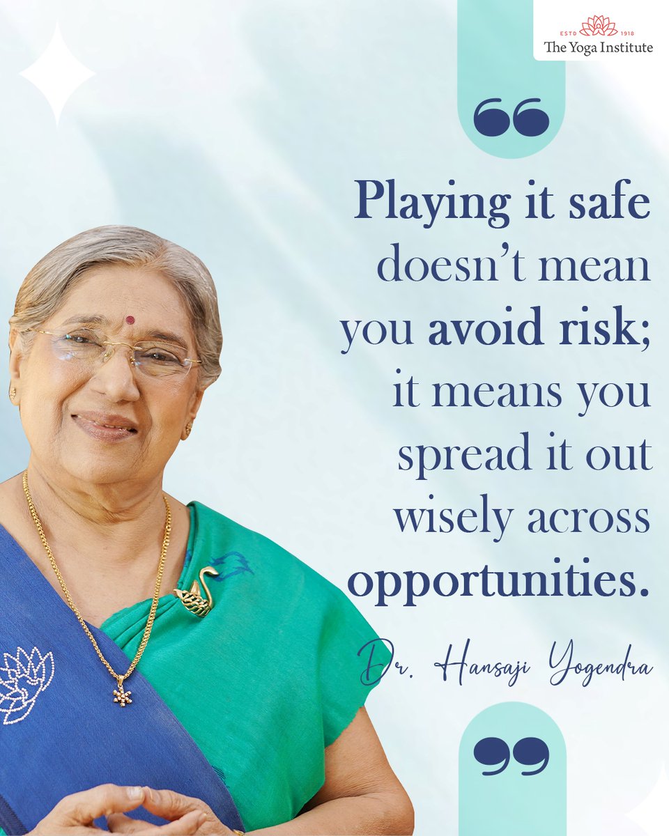 Playing it safe isn’t about avoiding risk, but about managing and balancing it thoughtfully across different opportunities.