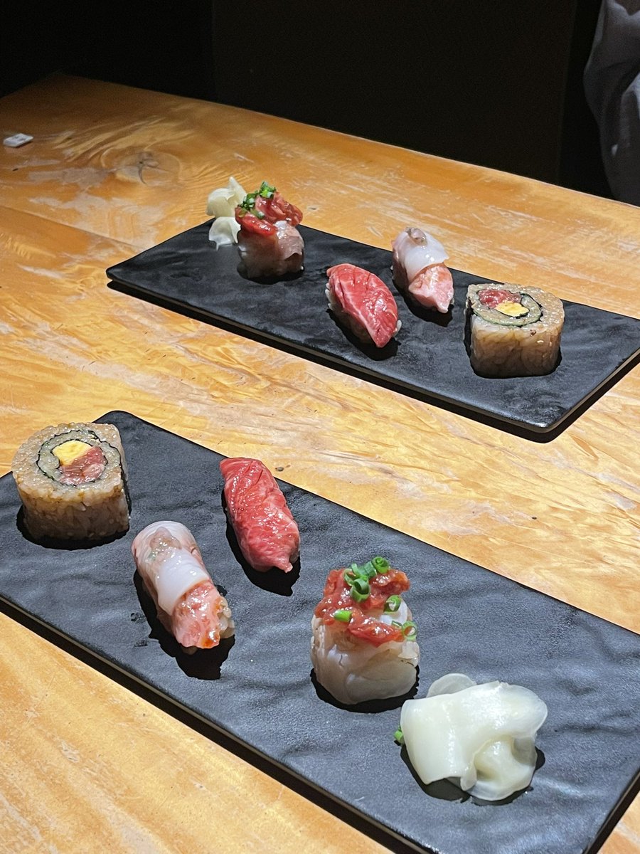 hulink_pr's tweet photo. お疲れ様でした🌟

夜ご飯で食べた肉寿司が最高でした🥩🍣
これで明日も頑張れそうです🫶🏻 https://t.co/adA8PNcAAX