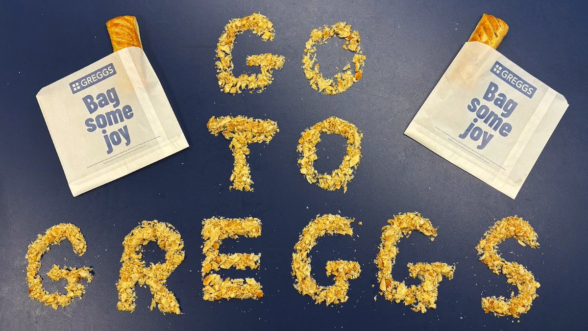 GreggsOfficial's tweet image. You know people who say they can read tea leaves? Well we can read Sausage Roll flakes...