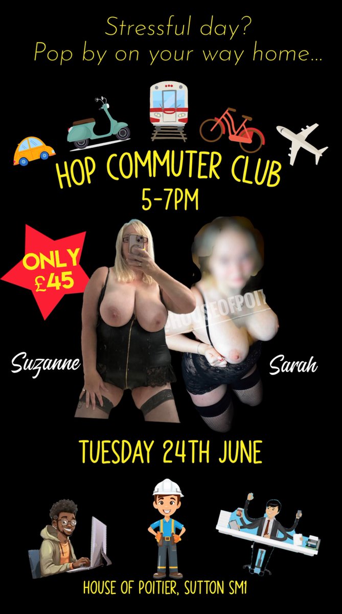 Suzanne will be here this evening with the lovely Sarah, why not pop in and see these amazing assets for yourself! All welcome no need to book x
<a href="/Suzannemoon69/">Suzanne</a> <a href="/sarahbadxo/">Sarah ❣️</a>