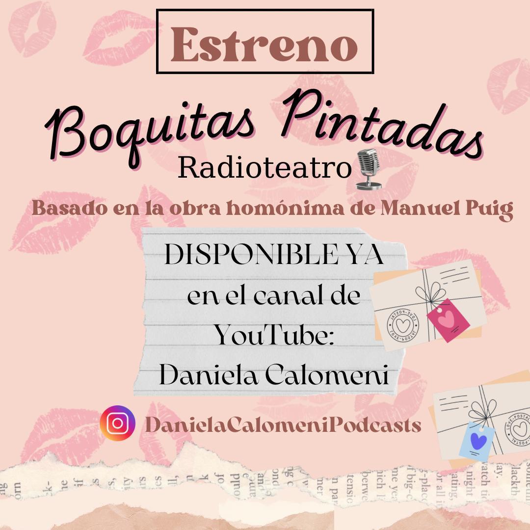 Me llega aviso de esta idea que parece muy apropiada para Puig: un  radioteatro basado en Boquitas pintadas 👇, image size:1080x1080