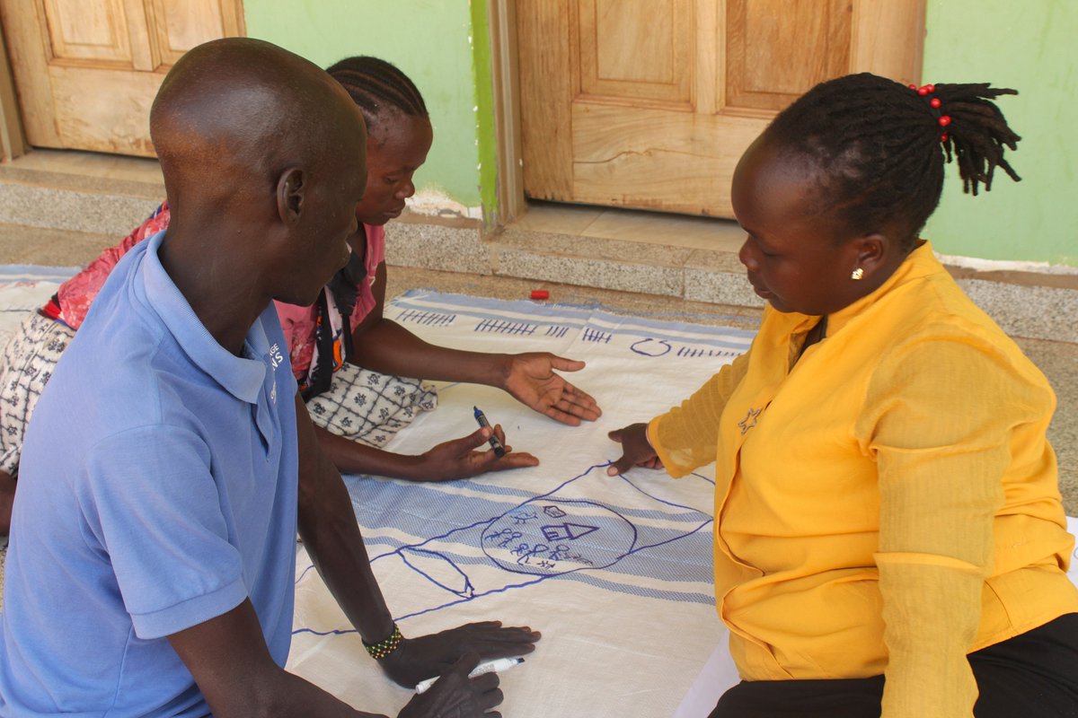 NAWOUga's tweet photo. DAY TWO:
Our model couples continue to engage with GALS tools and putting down their family visions, setting goals together, and challenging gender norms. The energy is high and the commitment to change is inspiring! https://t.co/pExKRxB5M4