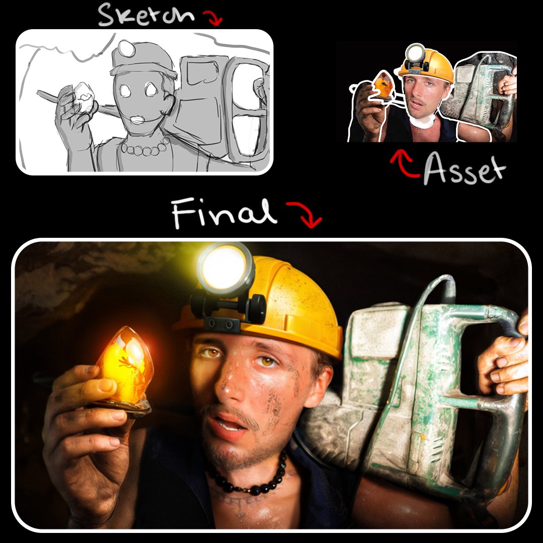 Assets ➡️ Thumbnail 🪄

 Submission for
<a href="/thumbnails_101/">Thumbnails 101</a> 

Weekly Challenge #25!

Topic : "Journey to the Center of the Earth(It Took 8 Days, I Lost 10kg)"