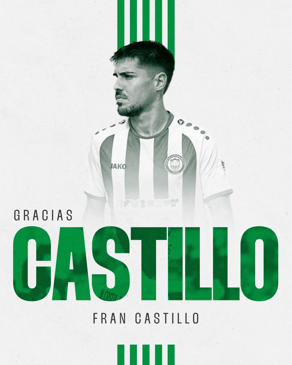 𝗚𝗥𝗔𝗖𝗜𝗔𝗦, 𝗙𝗥𝗔𝗡 💚

Tras cuatro temporadas defendiendo nuestro escudo y dejar una huella imborrable, Fran Castillo pone rumbo a la UD Ibiza tras el pago de su cláusula de rescisión.

¡Gracias por tanto, Fran! El Pozuelo siempre será tu casa.🍀

🔗jtorremolinoscf.com/comunicado-ofi…