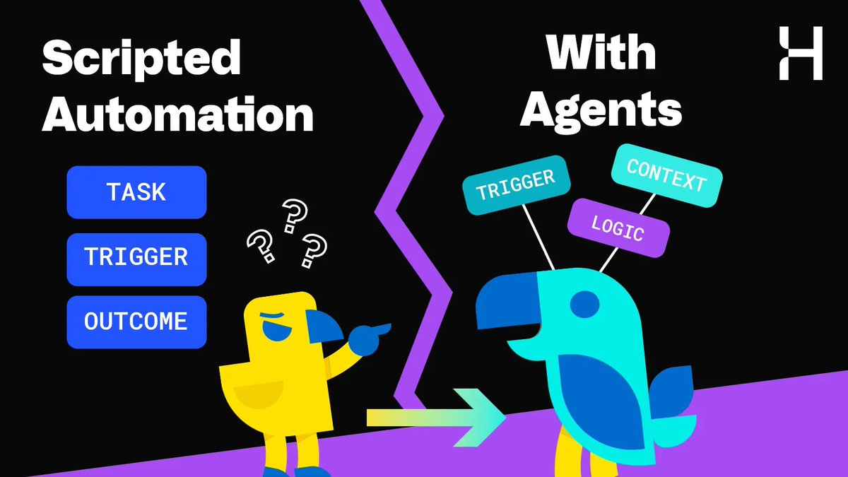 Crypto is evolving fast.
​
The rise of intent-based infrastructure signals a shift in how users interact with blockchains. But intent alone doesn’t solve the complexity.
​
That’s where agents come in! 👇

Most automation in crypto still follows basic scripts. Tasks are triggered.