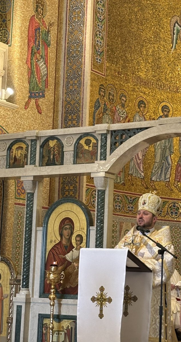 AusAmbHolySee's tweet image. His eminence Cardinal Mykola Bychok taking possession of his Titular Church of Santa Sofia Via Boccea on Sunday. Good to see a number of Australians attending.