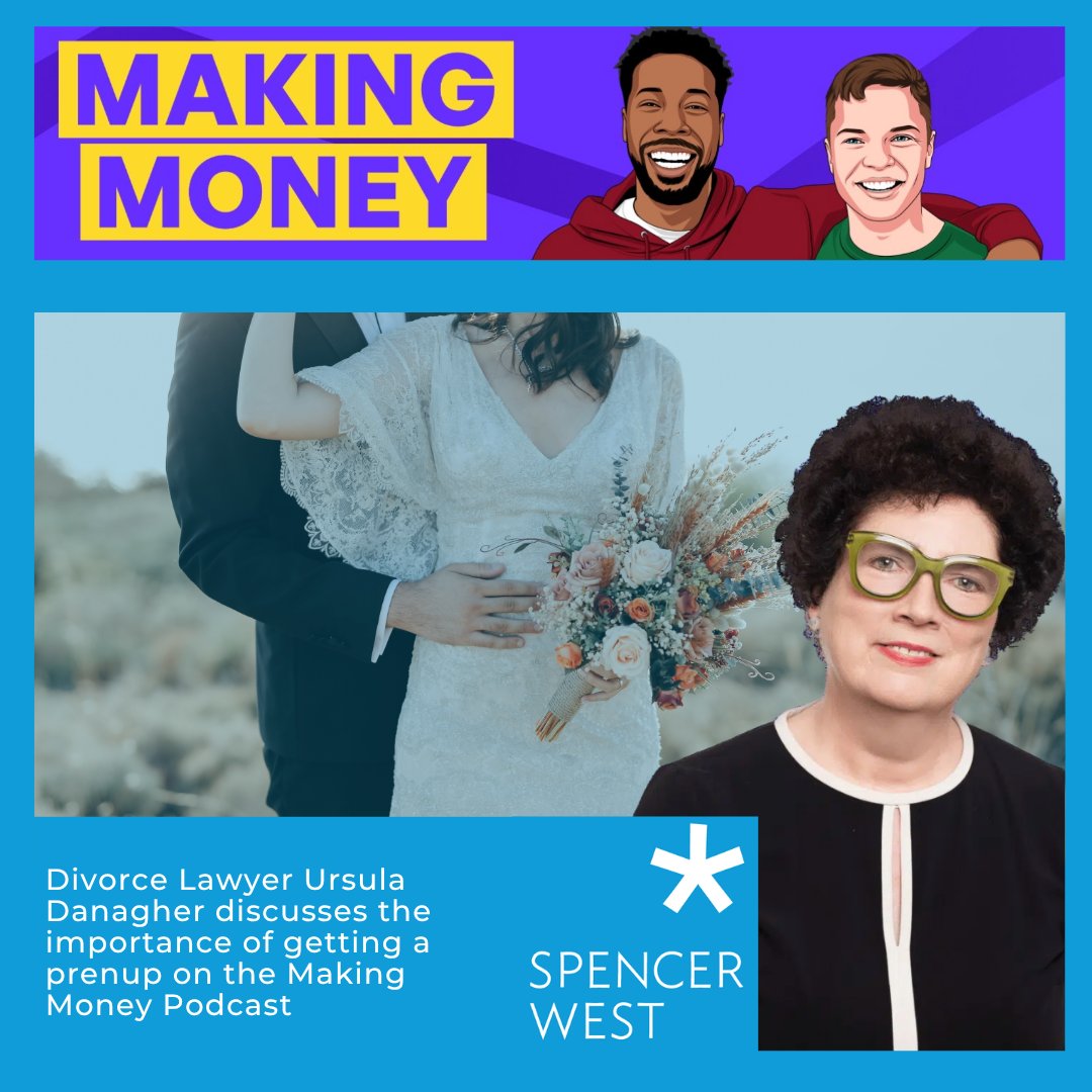 Spencer West (@spencerwestuk) on Twitter photo Weβre excited to share that Ursula Danagher, one of our leading #familylawyers here at <a href="/SpencerWestUK/">Spencer West</a>, was featured on the latest episode of the Making Money podcast!
Ursula dives into a topic thatβs often misunderstood: prenups.
π² Give it a listen >> bit.ly/3ZNl41r Weβre excited to share that Ursula Danagher, one of our leading #familylawyers here at <a href="/SpencerWestUK/">Spencer West</a>, was featured on the latest episode of the Making Money podcast!
Ursula dives into a topic thatβs often misunderstood: prenups.
π² Give it a listen >> bit.ly/3ZNl41r
