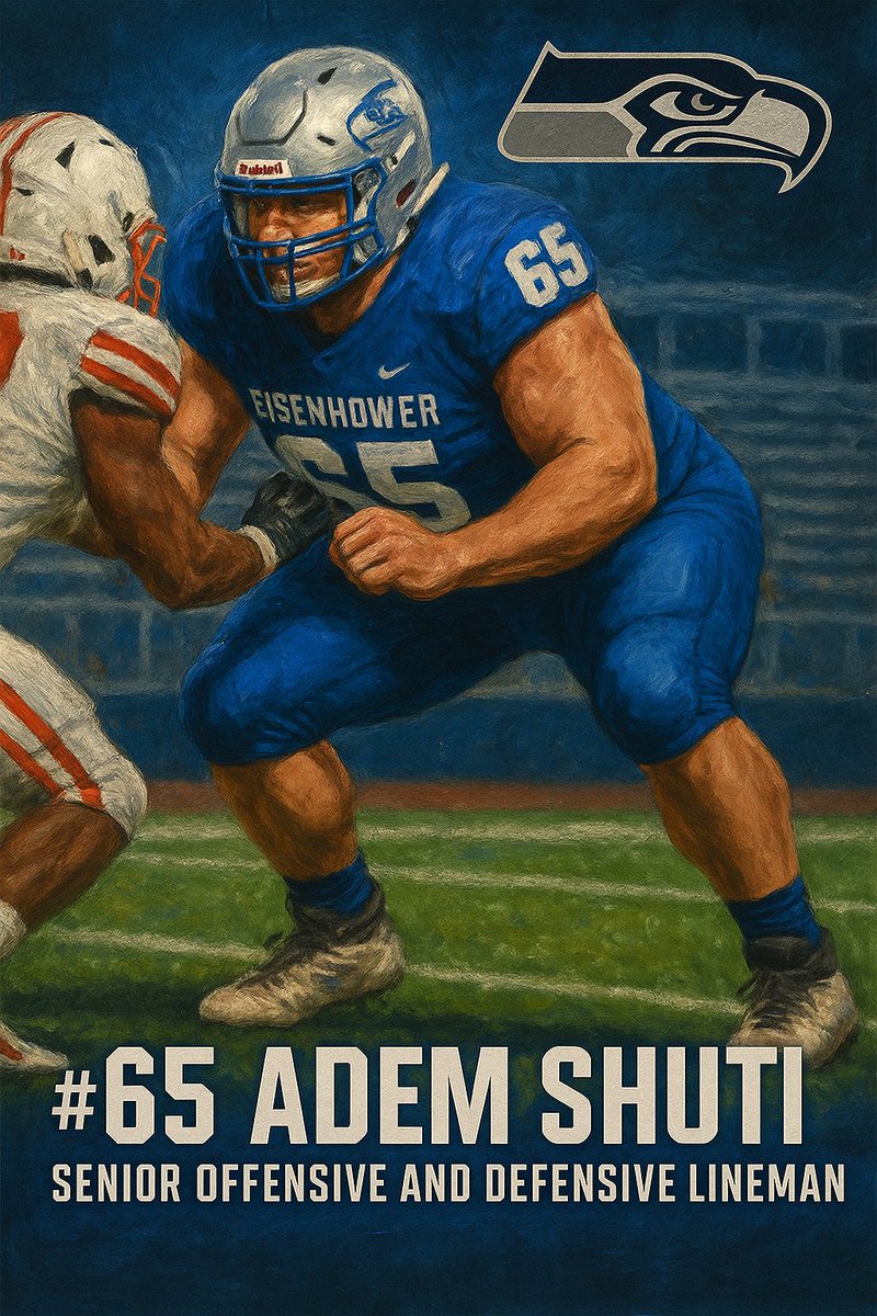 PLAYER SPOTLIGHT 
Adem Shuti | #65
Senior | OL / DL

Big. Physical. Zeroed in. 
Adem Shuti brings toughness and focus to the trenches on both sides of the ball. A powerful force up front, his presence sets the tone for the Ike line.