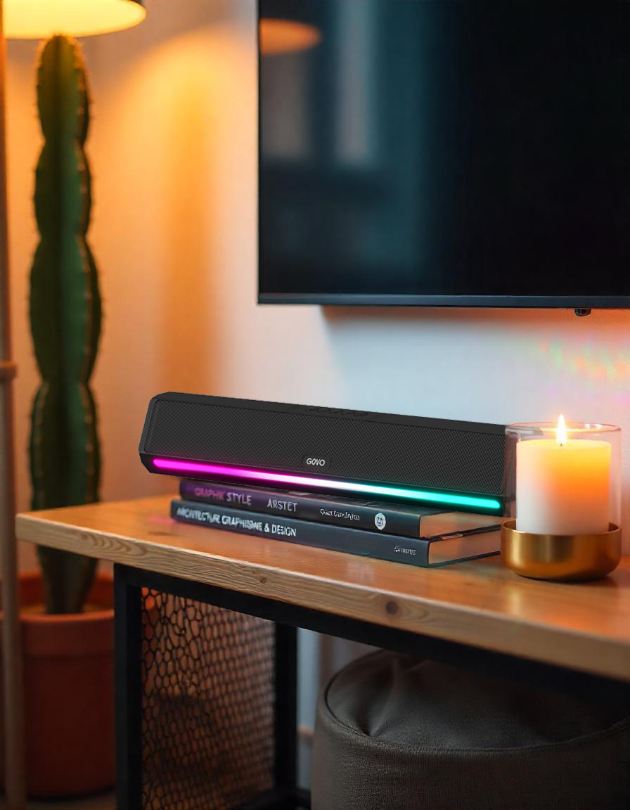 Unwind. Recharge. Play your vibe.
The GOVO GoSurround 300 is your sleek 25W companion for relaxed evenings at home or spontaneous party nights.
With ambient lighting and fast charging, it sets the mood before the music even starts.

#GOVO #GoSurround300