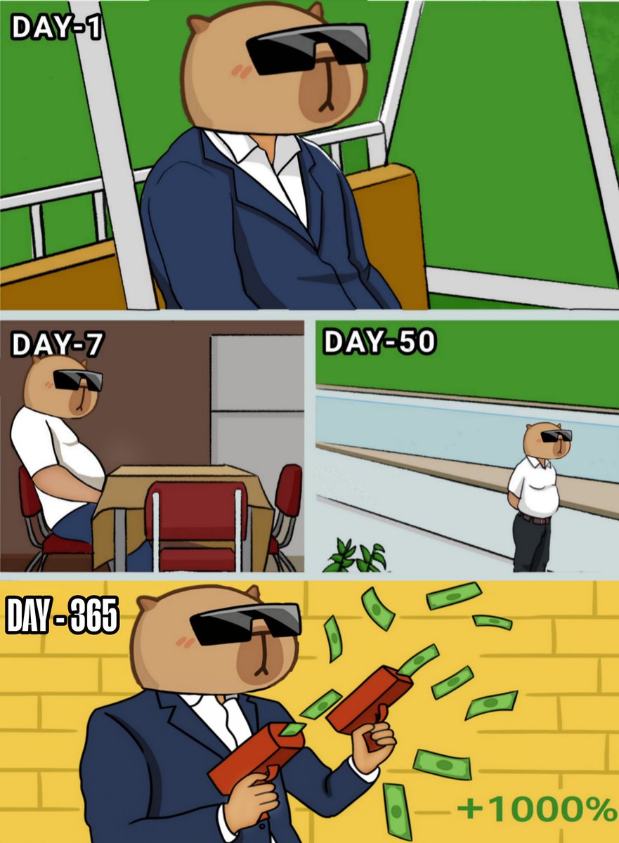 Missfavoritegld's tweet image. My entry, with great pride I present this work as a form of dedication in participating in this great contest, thank you @Capygoio  for this golden opportunity, I hope my work inspires and I hope you like it.

#CapyMemeContest