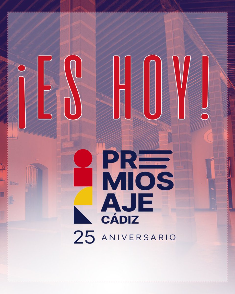 ajecadiz's tweet photo. 🎉 ¡ES HOY! 🎉

La gran noche del emprendimiento gaditano ya está aquí:
Premios AJE Cádiz Edición 25 ✨

📍 Museo de la Atalaya, Jerez
🕢 Te esperamos a las 19:30h

#PremiosAJECádiz25 #EsHoy #AJEcádiz #Impulsa https://t.co/1JDG9YftIp