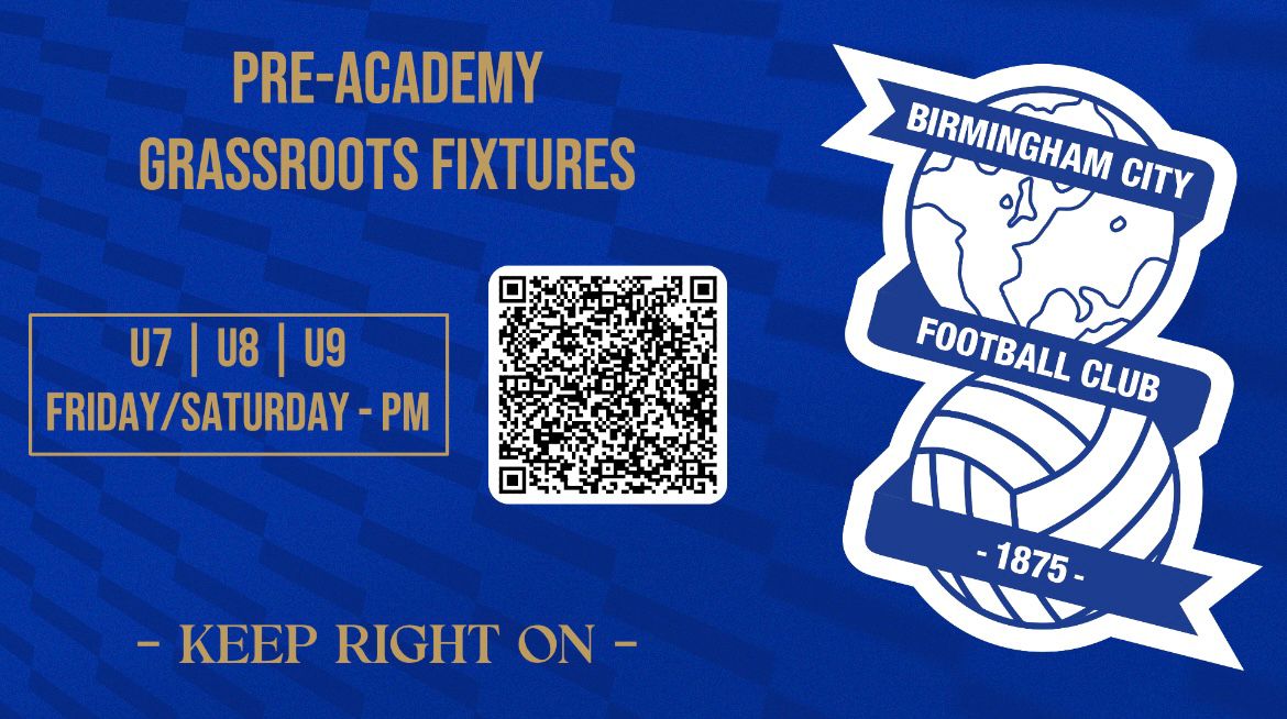 🚨Great opportunity during the coming season for grassroots clubs - U7s, U8s, U9s - to play at the Knighthead Performance Centre, Wast Hills, versus #BCFC 
 🗓️Scheduled Friday evenings and Saturday afternoons, starting from July 2025 ⬇️
forms.office.com/e/X30jxJaraY