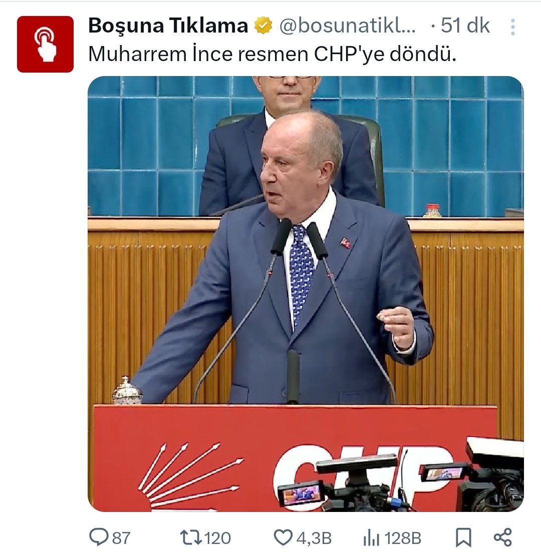 Seçim döneminde sana kasetle kumpas kuranlar bu partide siyaset yapıyordu. Sana ve ailene en ağır hakaretler edilirken biz senin mert bir rakip olduğunu savunduk. Yine savunuruz da, ben senin kadar tercihleri hatalı bir adam görmedim. #Muharremİnce