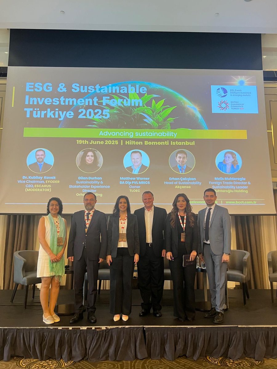 BCCT_1887's tweet photo. On 19th of June, at the Hilton Istanbul Bomonti Hotel &amp; Conference Center, we had the privilege of bringing together some of the most forward-thinking leaders at the ESG and Sustainable Investment Forum 2025. https://t.co/QeYnSwqWsG