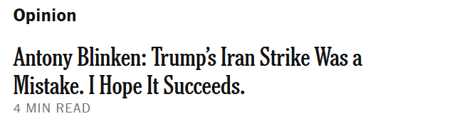 If you're debating the scope of a potential war, you've already conceded the fundamental point, which is that the President breached his promised to avoid embroiling us in these conflicts.

But you should understand, also, that there is no meaningful alternative. Trump
