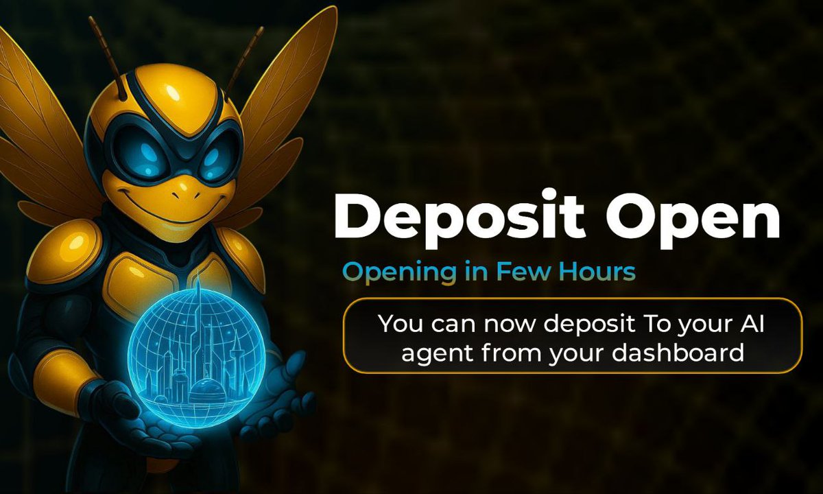 MemeHiveai's tweet photo. 🐝 The Hive is LIVE!
Deposits open in just a few hours! 🔥

⏳ Don’t wait till the next cycle starts to fund your AI Agent.

👉 Head to your Dashboard and be ready to deposit.
Early movers = early profits 🍯

This is your entry into the first-ever
AI-powered Meme Trading agent. https://t.co/jGyeDmsuqF