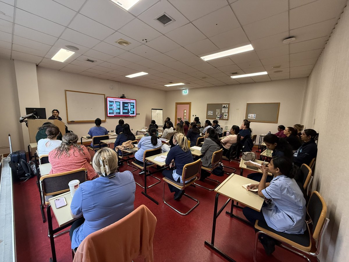 The 1st Sepsis Link Nurses Study Day attended by 30 staff nurses and CNMs from different clinical areas.The aim of this initiative is to empower the Sepsis Link Nurses with knowledge about Sepsis based on NCG 26 and hospital PPPGs. #sharedlearning <a href="/SJHDoN/">Sharon Slattery DoN</a> <a href="/stjamesdublin/">St James's Hospital</a>