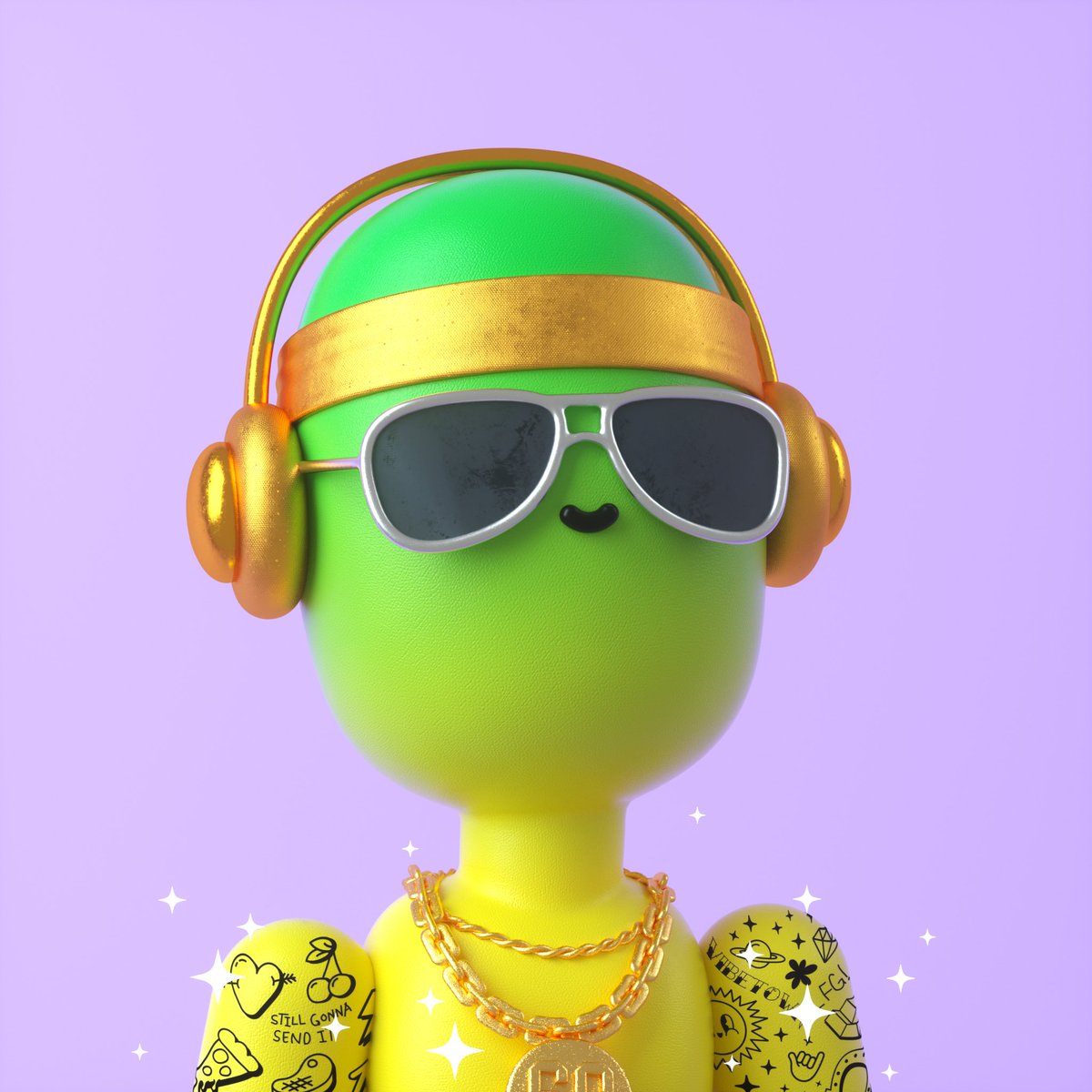 Blinged up. Shades on. Headphones Blasting. 🎧
NYC Here We Come! ✨🍎🤙