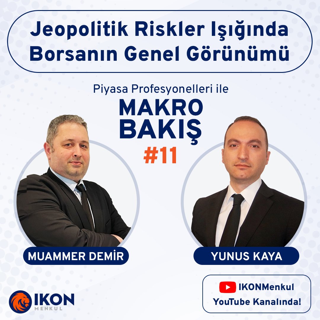 IKON Menkul (@ikonmenkul) on Twitter photo “Piyasa Profesyonelleri ile Makro Bakış”ın 11. bölümü şimdi IKON Menkul YouTube kanalında!
İzlemek için tıklayın: youtube.com/watch?v=NUj84a…
<a href="/analist1/">Yunus Kaya</a> #ikonmenkul #YatırımdaYeniAnlayış #BIST #Borsa #Yatırım “Piyasa Profesyonelleri ile Makro Bakış”ın 11. bölümü şimdi IKON Menkul YouTube kanalında!
İzlemek için tıklayın: youtube.com/watch?v=NUj84a…
<a href="/analist1/">Yunus Kaya</a> #ikonmenkul #YatırımdaYeniAnlayış #BIST #Borsa #Yatırım