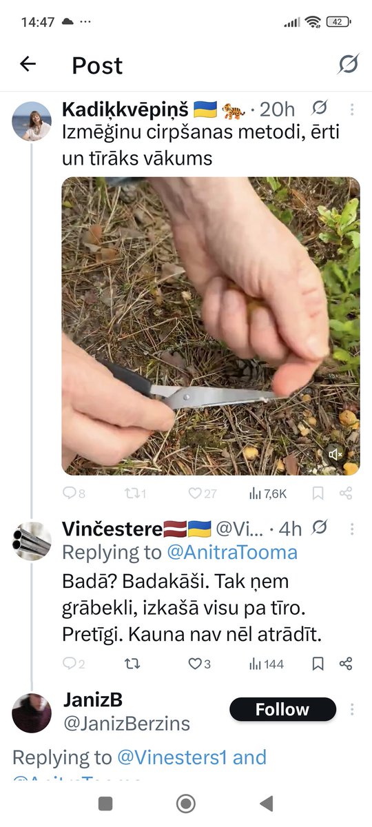 Badaina rijība. Kundze nobloķēja, ok, bet šī ir tā pati kas vervelēja reklāmas krieviski.