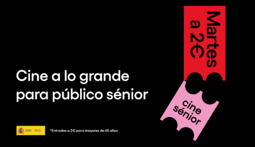 Si tienes más de 65 años puedes ir al cine todos los martes a un precio reducido de 2 euros 📽️
📍En #LaRioja: en el Cine 7 Infantes y Yelmo Cines Berceo, en Logroño, y Cines ARCCA, en Calahorra.

¡Hasta junio de 2026!

Es ‘Cine Sénior’ 
➕Info: 👇cultura.gob.es/actualidad/202…
