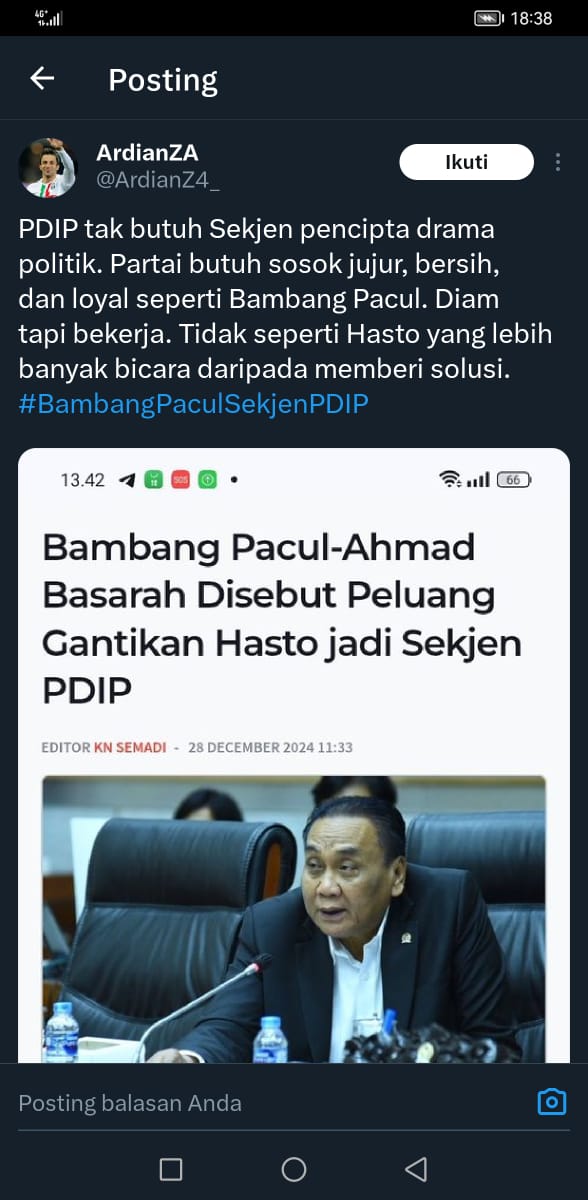 Ini yaa?
Mereka hanya akun2 suruhan seseorang yg ingin ada perpecahan,
BP sudah tidak menginginkan jabatan ,sudah tua dan ada masalah kesehatan juga