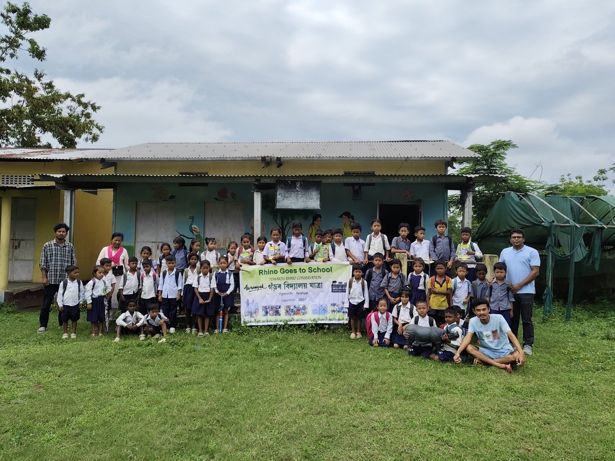 Aaranyak (@aaranyak) on Twitter photo An event of our flagship 'Rhino Goes to School' campaign was conducted at Panbari Tribal LP School in Bokakhat, Assam recently. The event supported by <a href="/DSWFWildlife/">David Shepherd Wildlife Foundation</a> featured demonstrations on rhinos, reinforcing the conservation message and capturing imagination of the students. An event of our flagship 'Rhino Goes to School' campaign was conducted at Panbari Tribal LP School in Bokakhat, Assam recently. The event supported by <a href="/DSWFWildlife/">David Shepherd Wildlife Foundation</a> featured demonstrations on rhinos, reinforcing the conservation message and capturing imagination of the students.