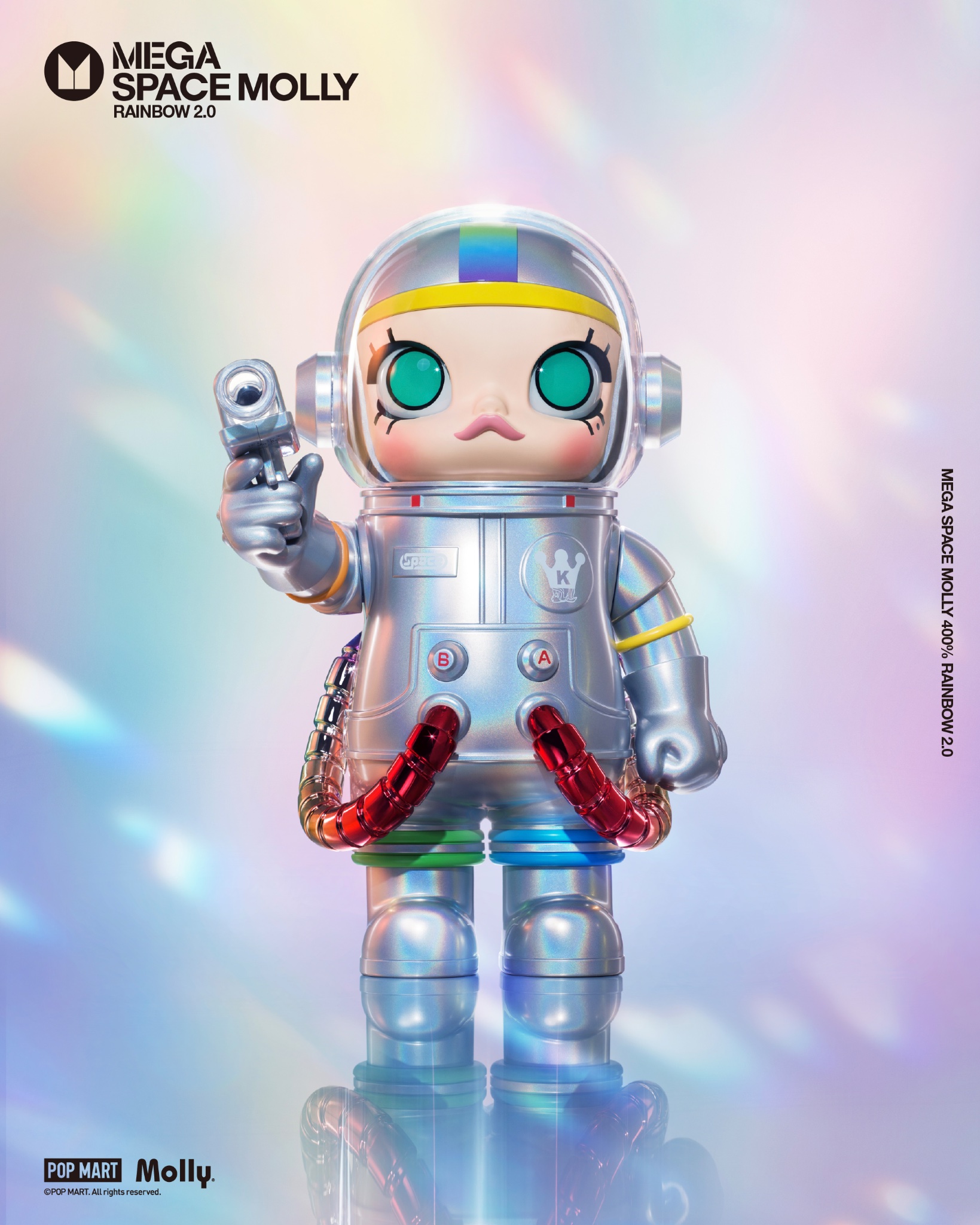 POPMART MEGA SPACE MOLLY レインボー限定色400％ MEGA SPACE MOLLY 400% Rainbow | All MEGA - POP MART (United