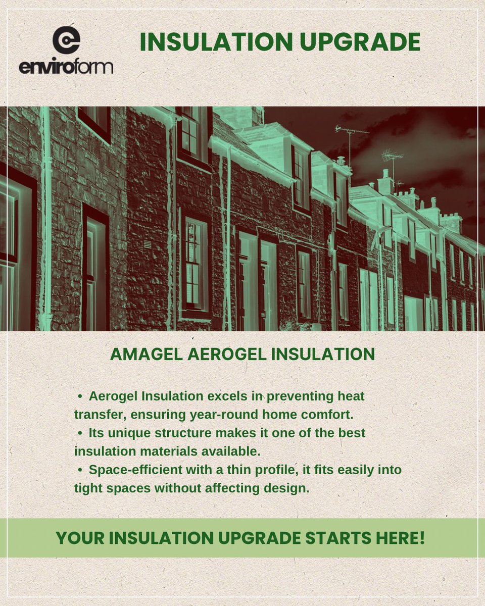 ef_insulation's tweet photo. Amagel Aerogel defies the laws of heat, keeping homes warm in winter and cool in summer.
* extraordinary low density and high porosity.
* dramatically reduces thermal conductivity.
* Resists heat transfer
* lightweight and space-efficient.
* Ideal home insulation, https://t.co/Z5o1acXJDi