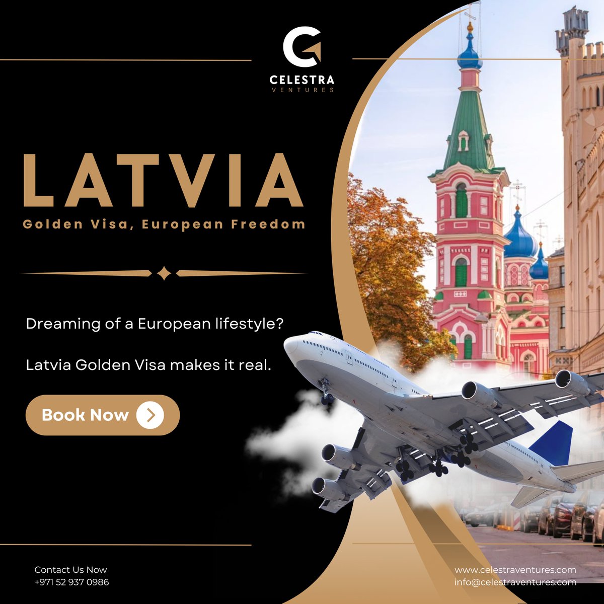 celestraventure's tweet image. 🇱🇻 Dreaming of a European Lifestyle?

Let that dream become reality with the Latvia Golden Visa.

Your smart investment opens the door to European freedom.

💼 Starts from just €50,000

#BalticOpportunity
#GoldenPath
#InvestInLatvia
#celestraventures