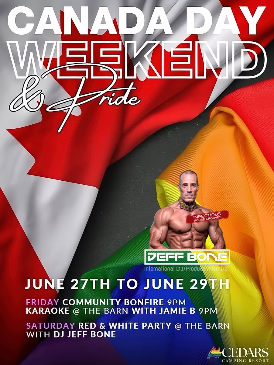I’m really happy to be back behind the decks this Saturday for the Red &amp; White Party. I’ll be playing a mix of classic house tunes and fresh new tracks. It’s going to be a great night to come together, dance, and celebrate Pride and Canada in a big way. Hope to see you there!
