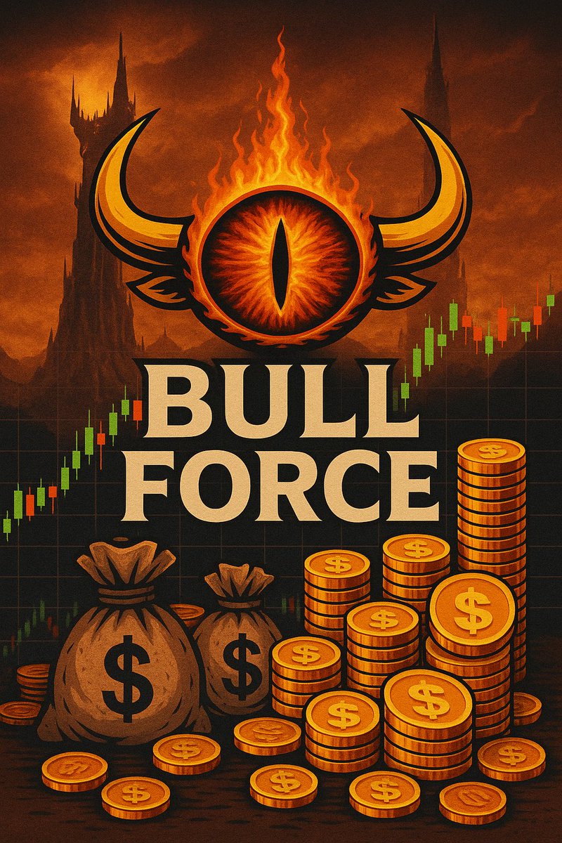 BullForce100M's tweet photo. 💰 Stacking Bags. Watching the Charts. Owning the Game.
The Eye is open. The Bull is awake.
BULL FORCE isn’t just watching… it’s taking over.
From bags to stacks. From shadows to moonshots.
#StackingBags
#BullForce #Crypto #Bitcoin #Ethereum #Solana #MemeCoins #Altcoins #XRP https://t.co/b9fU1YmUia