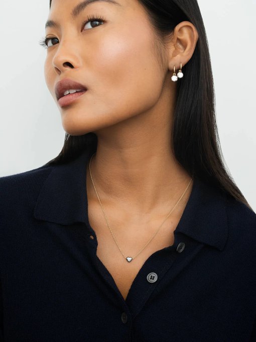 إليك أجمل تصاميم سلاسل ألماس على شكل قلب لإطلالة ناعمة وأنثوية. هل ستعتمدينها؟ #مجوهرات 