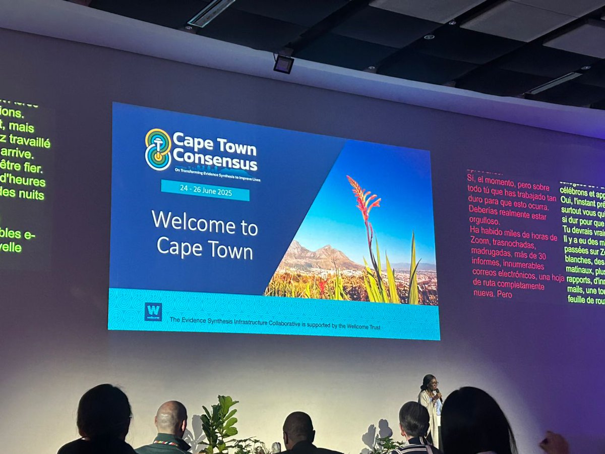 🌍 <a href="/ACRES_RRS/">ACRES_RRS</a>, @PACE_Evidence are co-hosting the #ESIC Cape Town Consensus meeting (June 24-26) to transform how evidence improves lives!
Funded by <a href="/wellcometrust/">Wellcome</a> #ESIC, global leaders will:
✅ Stress-test the evidence synthesis roadmap
✅ Build consensus for urgent action