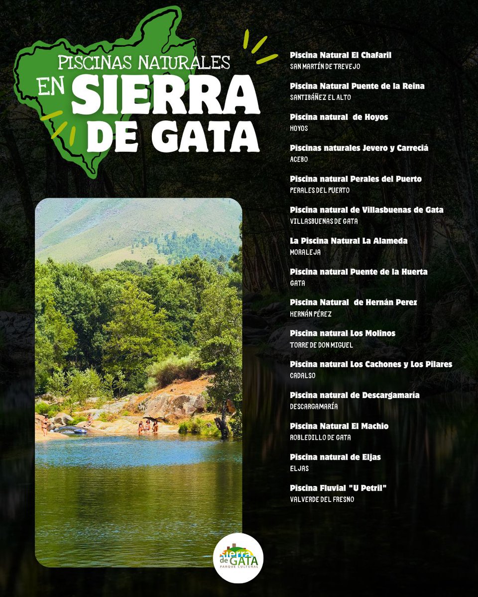 💦 Piscinas naturales de Sierra de Gata: un verano entre agua, pueblos y sabor ☀️🌿

🗺️ ¡Este verano, sumérgete en Sierra de Gata y descúbrela a tu ritmo!