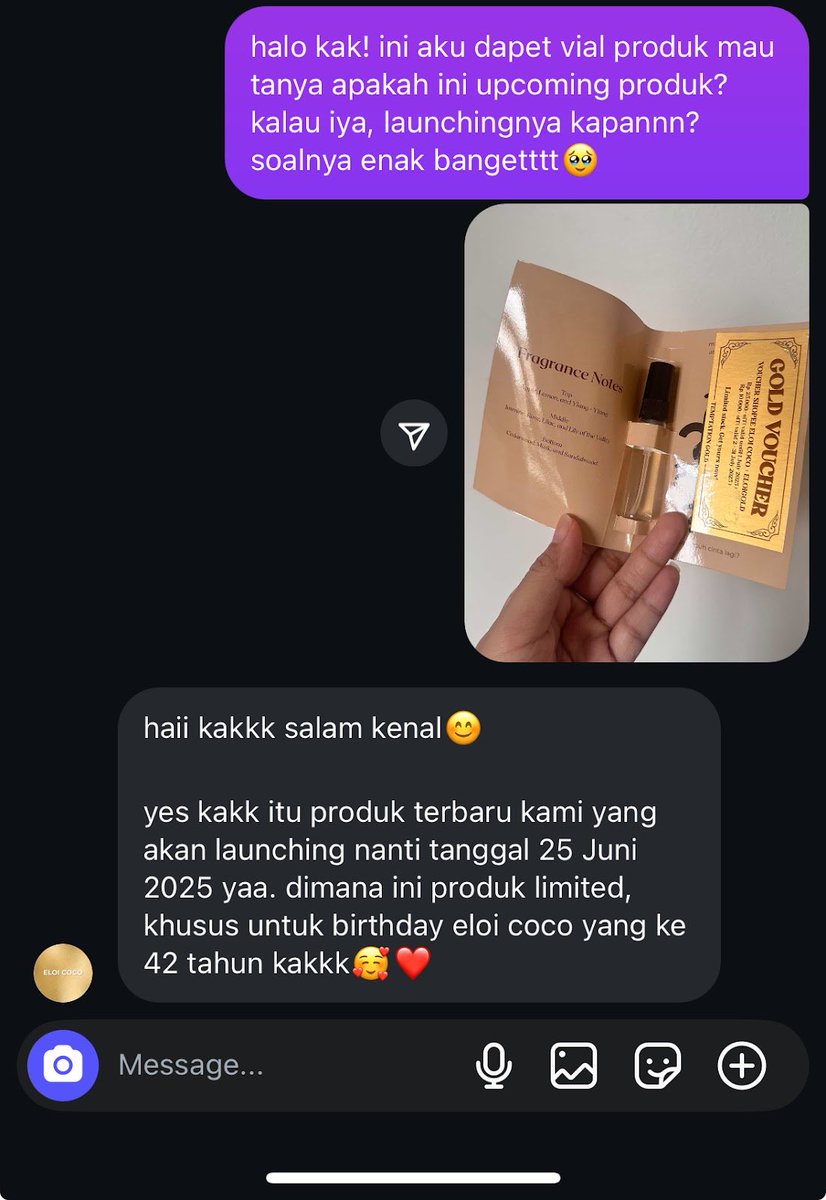 nocturnalcutie's tweet photo. pernah gak sih kalian beli parfum, trus dapet vial/tester gitu….eh malah kepincut vialnya?!?!?

ini yang aku rasain sekarang wkwkwk😭 sampe nanyain ke brandnya kapan rilis wkwkwk https://t.co/1PuWkBFtSo