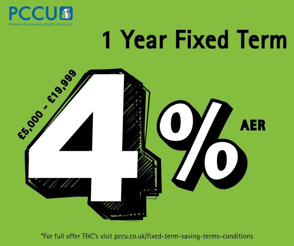 There is still time to deposit your savings into our 1 Year Fixed term Savings Account. Minimum deposit £5,000 to receive 4% AER. Open an account today: buff.ly/fntQXnZ