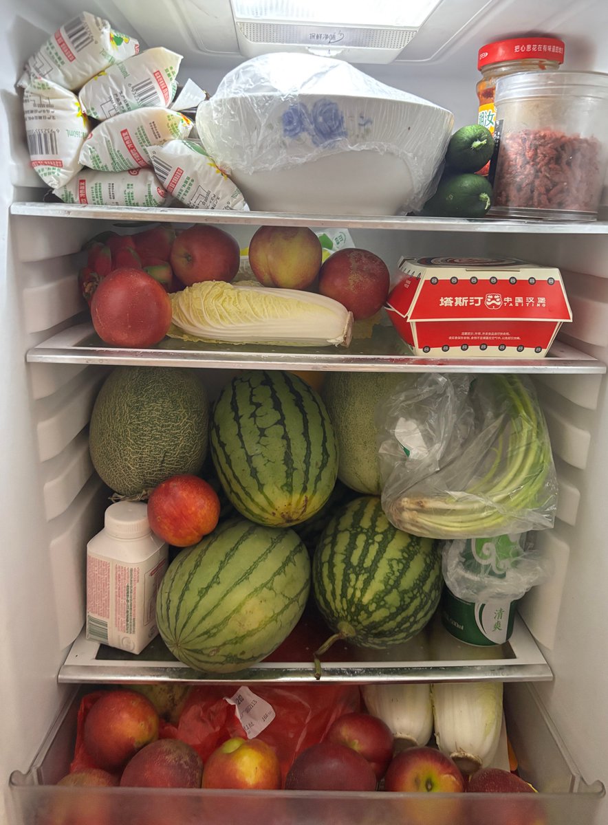 我的冰箱确实承受的有点点多。。。