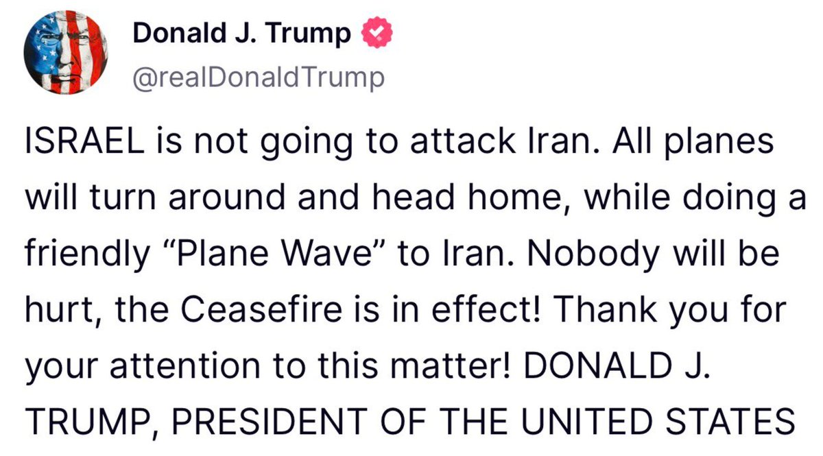 What is “friendly plane wave?? Eiii Trump 🤣🤣🤣