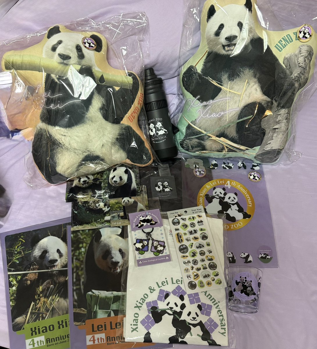 memi_tan's tweet photo. #シャオシャオ🐼#レイレイ🐼４歳グッズ

①数年前に販売されたシャンシャン🐼クッションとの大きさ比較
②後ろも可愛い実写入り
③戦利品(5千円以上で貰えるミニファイル込み)
④新グッズの店舗ディスプレイ

みんな可愛いけど特に実写グッズは嬉しいな〜💕
#上野動物園 #シャオレイ #パンダ https://t.co/7h0ZM8lcLp