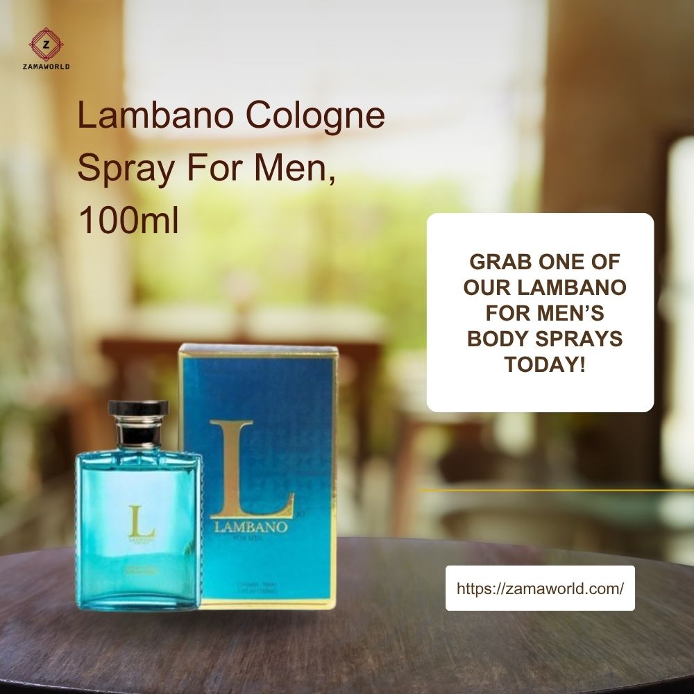 ZamaWorld_'s tweet photo. Lambano Cologne Spray for Men, 100ml — grab yours today and experience a fresh, confident scent that lasts all day! Perfect for every occasion. Visit https://t.co/kZlr4kVABs
#LambanoCologne #MensFragrance #FreshScent #ConfidenceBooster https://t.co/lJ2DVfJe6B