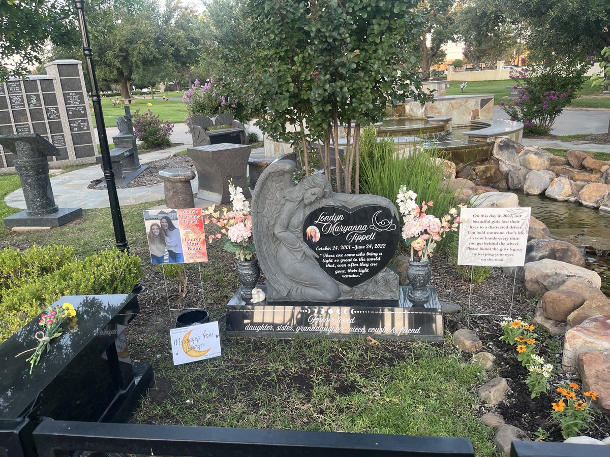 3 years ago today our lives were changed and shattered forever. Our angel Londyn and her sweet friend Lauren-two bright lights stolen by a distracted driver. On their Heaven Day, please help keep their light alive with a simple act of kindness in their honor. 🌙❤️🙏