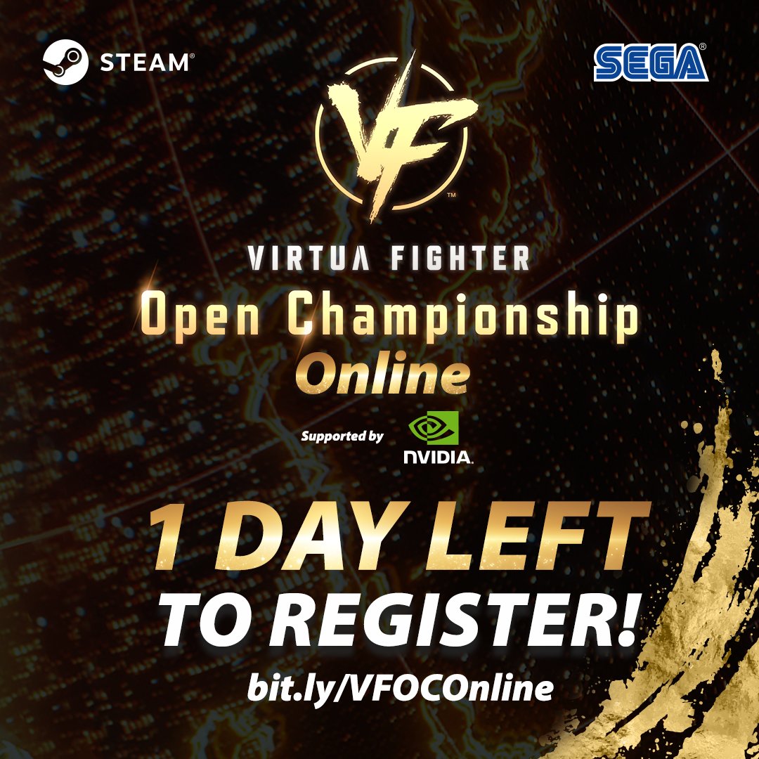 It’s your LAST CHANCE to register for the second #VFOC2025 North American Online qualifier!⏱️​

📅 Don’t miss your chance to qualify for the Global Finals! ​

📝 Register here: start.gg/VFOCNA1Q12 ​
#VF5REVO #LegacyVF