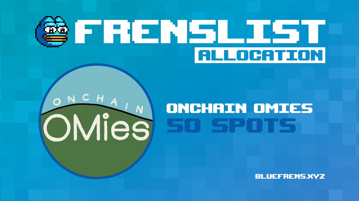 FrensList Allocation for Onchain OMies 🏡

50 FrensList spots are ready for <a href="/OnchainOMies/">OMies 🏡</a> holders rocking from $OM: the Cosmos chain shaking up the RWA landscape!

Keep an eye out - the Onchain OMies team will drop details on how to grab your spot 🕉️
